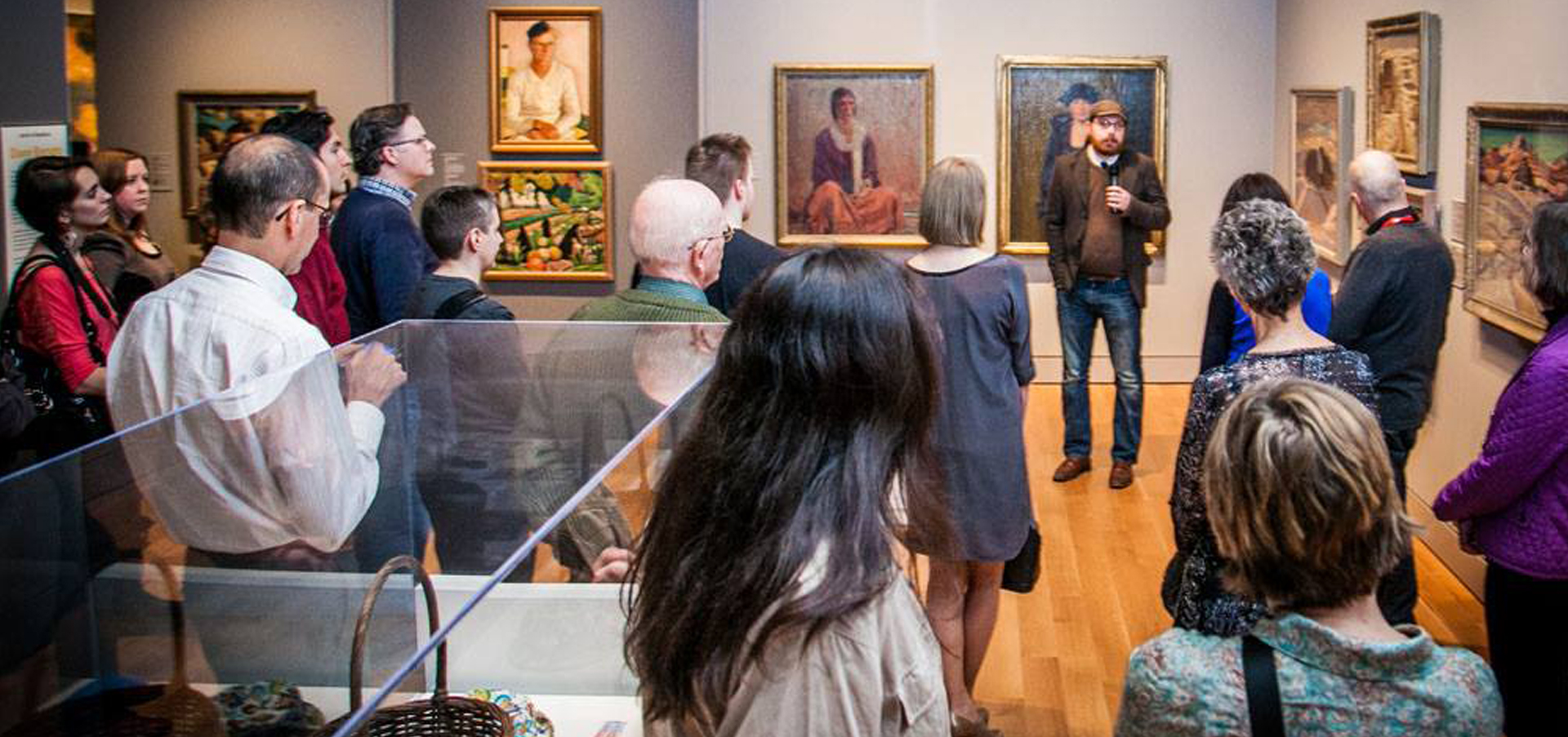 Adam Bunch speaks at the Art Gallery of Ontario